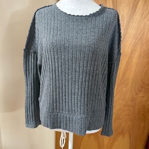 Grey crew neck sweater